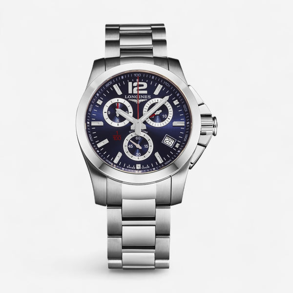 Longines Conquest Stainless Steel Quartz Men’s Watch L3.700.4.96.6