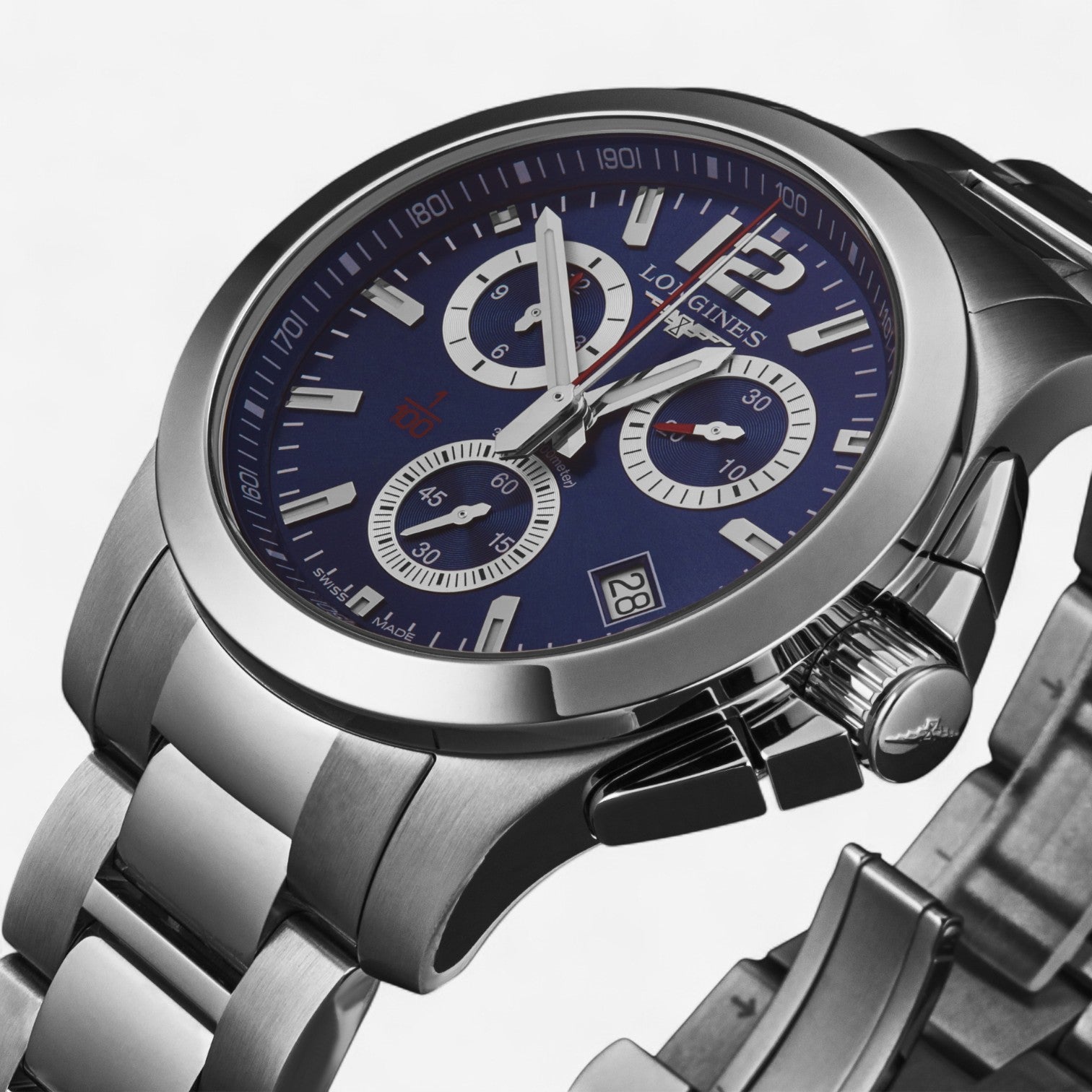 Longines Conquest Stainless Steel Quartz Men’s Watch L3.700.4.96.6