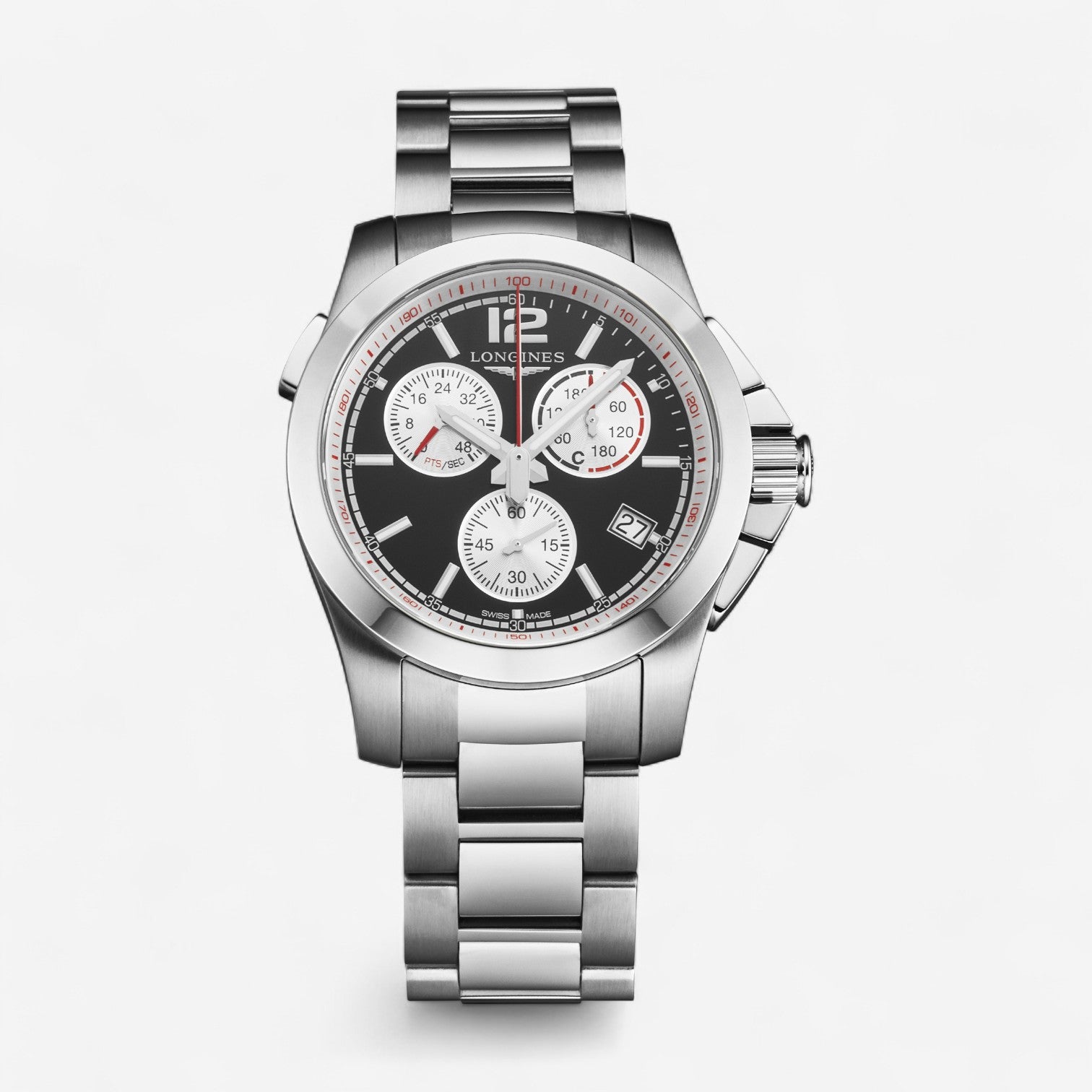 Longines Conquest Stainless Steel Quartz Men’s Watch L3.701.4.56.6