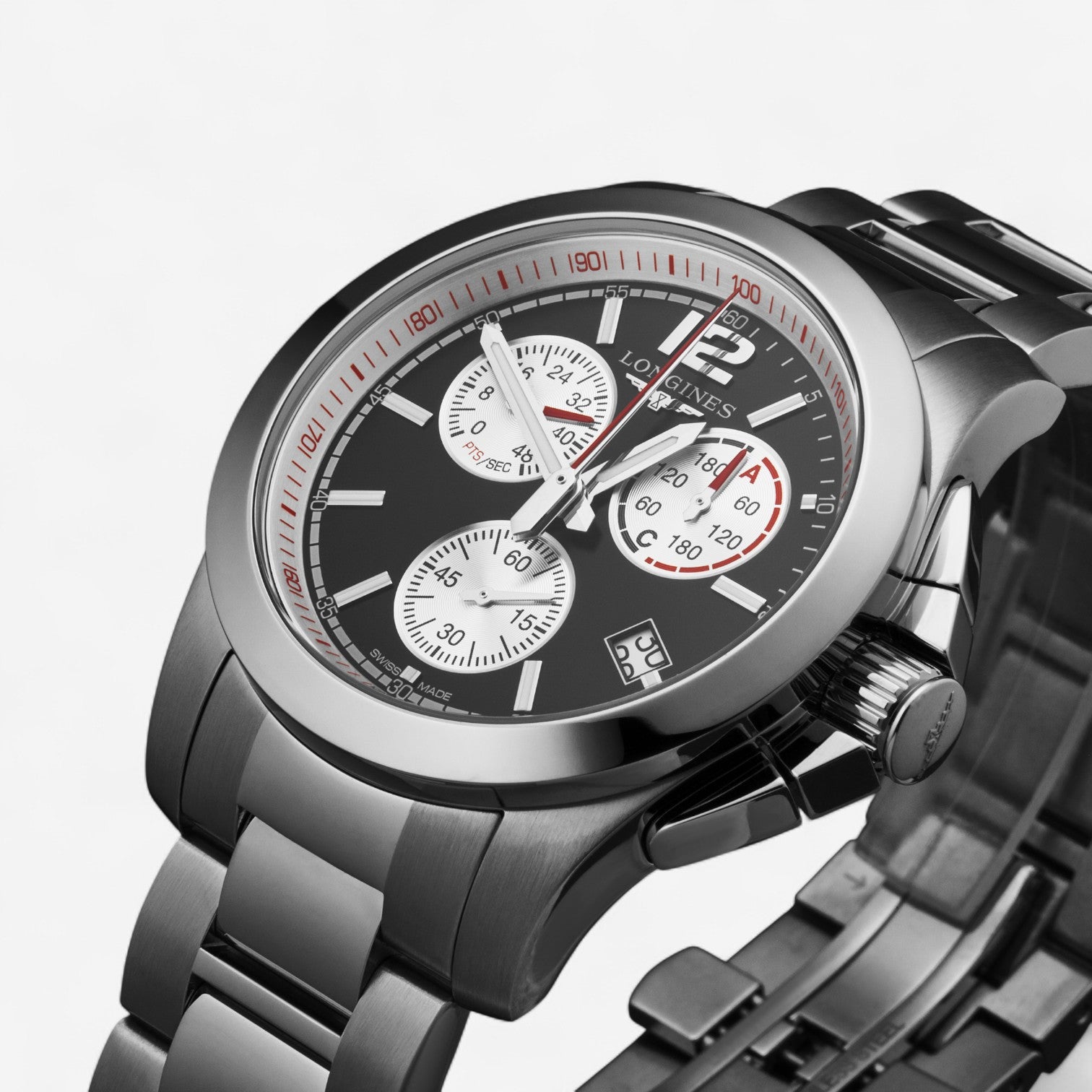 Longines Conquest Stainless Steel Quartz Men’s Watch L3.701.4.56.6