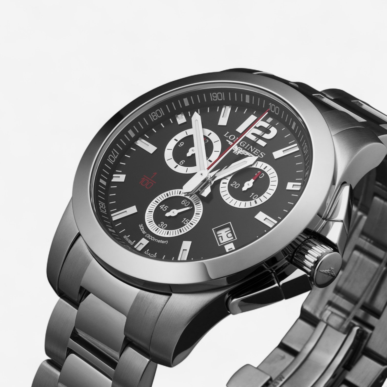 Longines Conquest Stainless Steel Quartz Men’s Watch L3.800.4.56.6