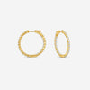 Ina Mar 14K Yellow Gold Diamond Shared Prong Hoop Earrings E1183B-FY-200F - THE SOLIST
