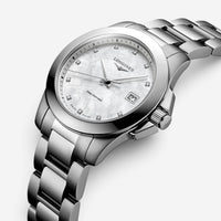 Longines Conquest Stainless Steel Diamond Quartz Ladies Watch L3.376.4.87.6