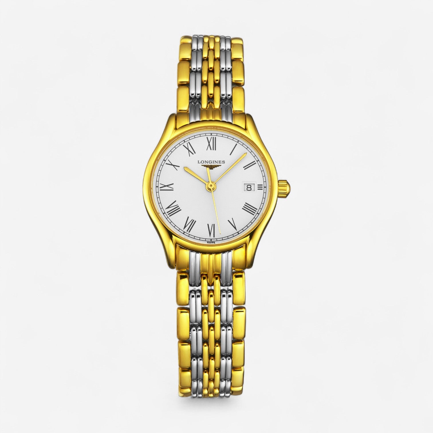 Longines Lyre Stainless Steel & 18K Yellow Gold Quartz Ladies Watch L4.259.2.11.7