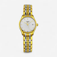 Longines Lyre Stainless Steel & 18K Yellow Gold Quartz Ladies Watch L4.259.2.12.7