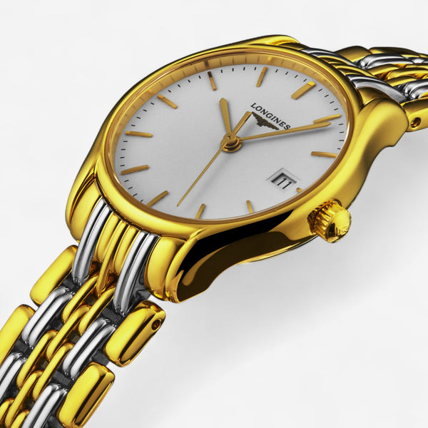 Longines Lyre Stainless Steel & 18K Yellow Gold Quartz Ladies Watch L4.259.2.12.7