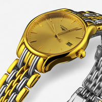 Longines Lyre Stainless Steel & 18K Yellow Gold Quartz Ladies Watch L4.259.2.32.7