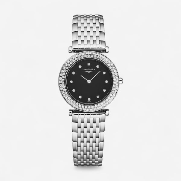 Longines La Grande Stainless Steel Diamond Quartz Ladies Watch L4.308.0.57.6
