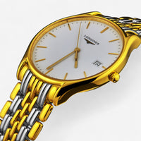 Longines Lyre Stainless Steel & 18K Yellow Gold Quartz Ladies Watch L4.759.2.12.7