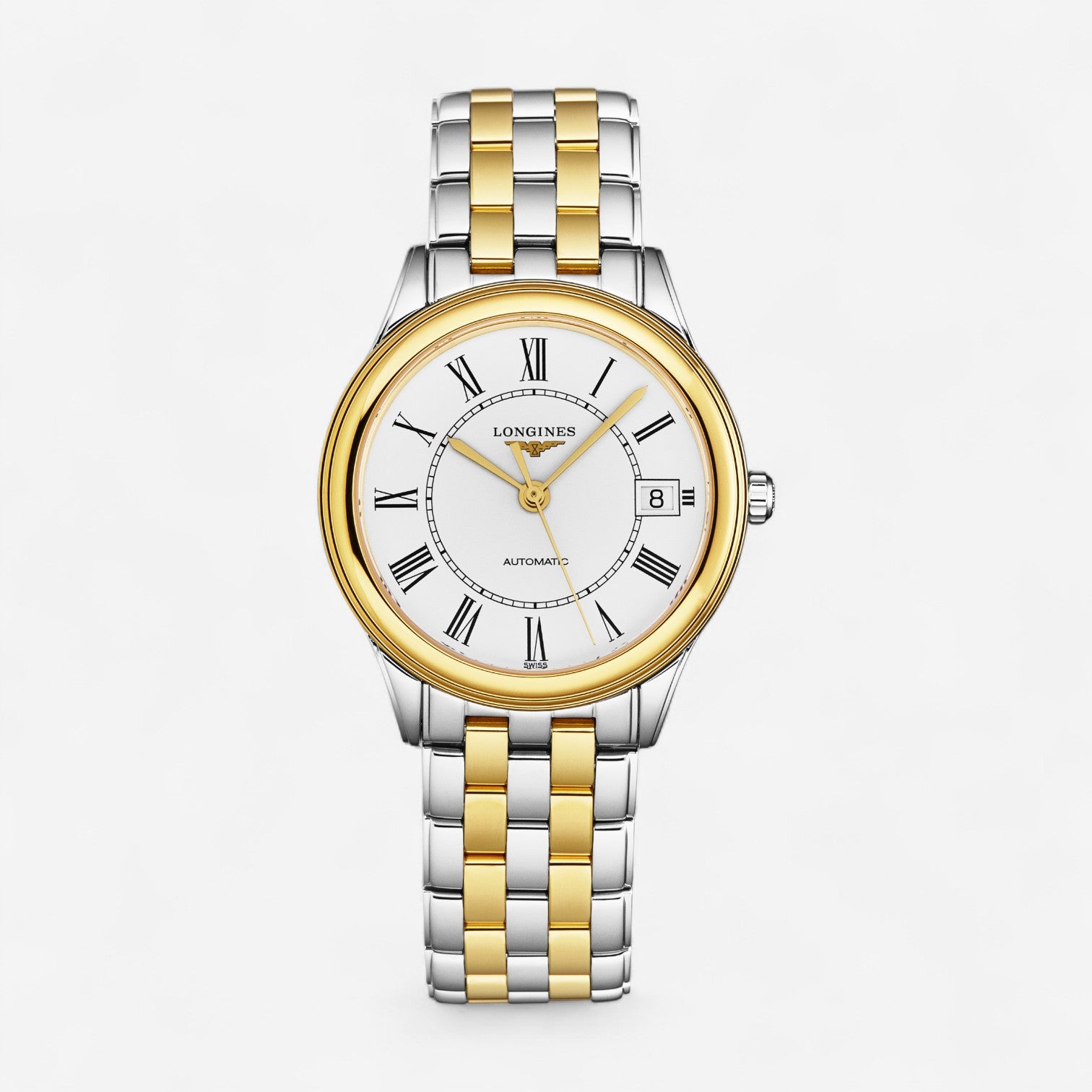 Longines Flagship Stainless Steel & 18K Yellow Gold Automatic Ladies Watch L4.774.3.21.7