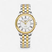 Longines Flagship Stainless Steel & 18K Yellow Gold Automatic Ladies Watch L4.774.3.21.7