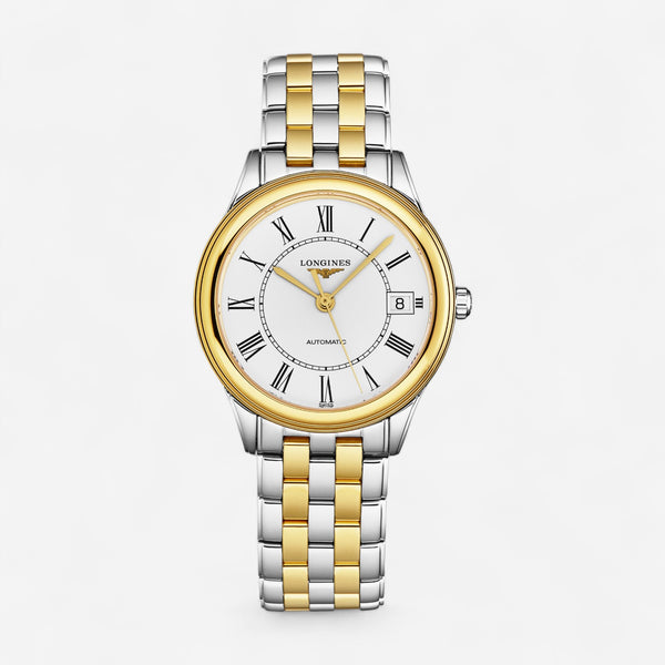 Longines Flagship Stainless Steel & 18K Yellow Gold Automatic Ladies Watch L4.774.3.21.7