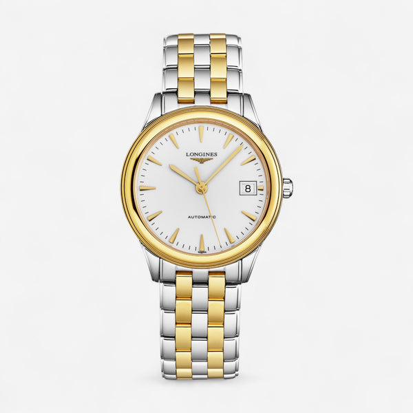Longines Flagship Stainless Steel & 18K Yellow Gold Automatic Ladies Watch L4.774.3.22.7