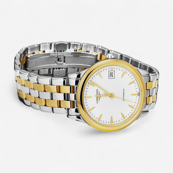 Longines Flagship Stainless Steel & 18K Yellow Gold Automatic Ladies Watch L4.774.3.22.7