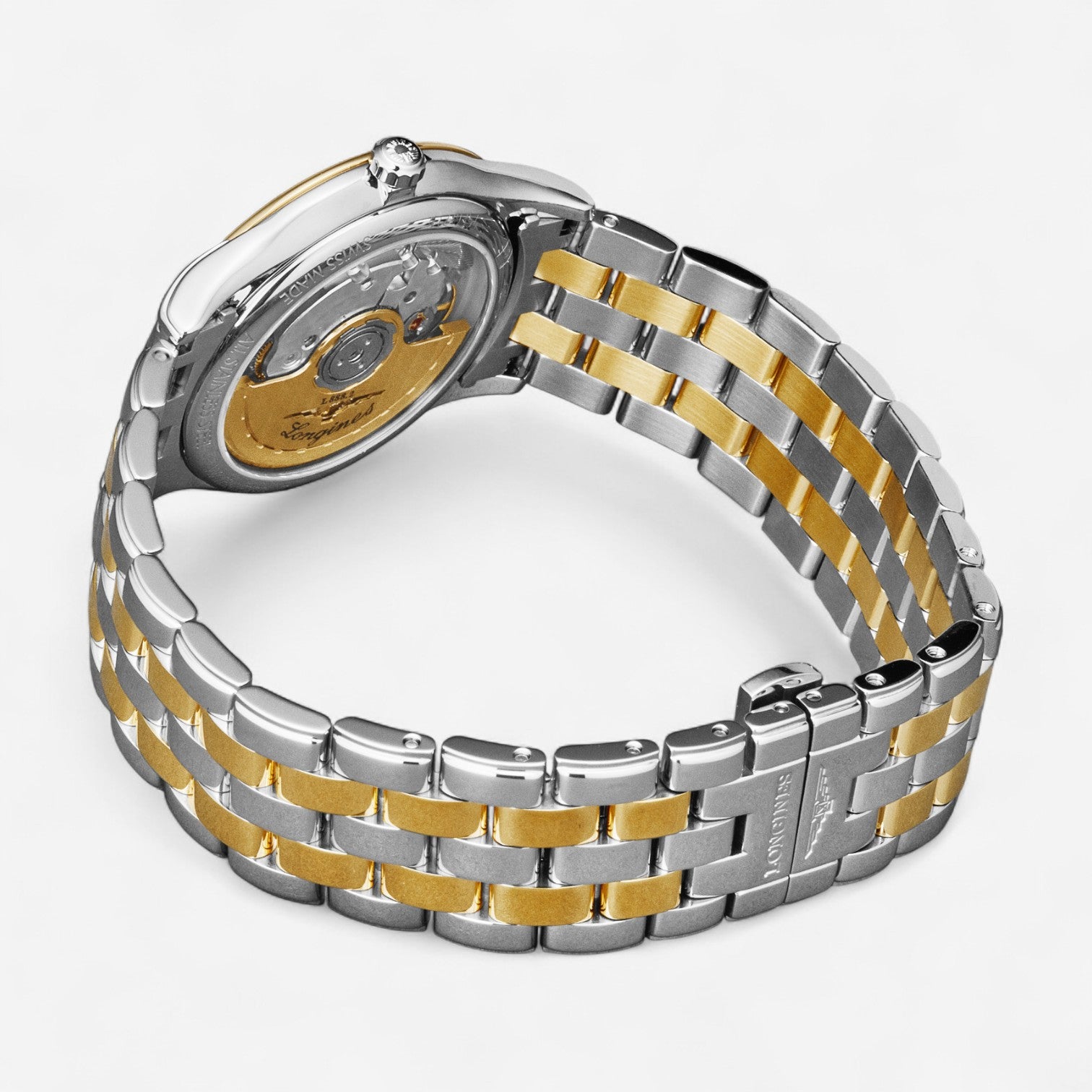 Longines Flagship Stainless Steel & 18K Yellow Gold Automatic Ladies Watch L4.774.3.22.7