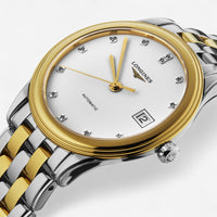 Longines Flagship Stainless Steel & 18K Yellow Gold Diamond Automatic Men’s Watch L4.774.3.27.7