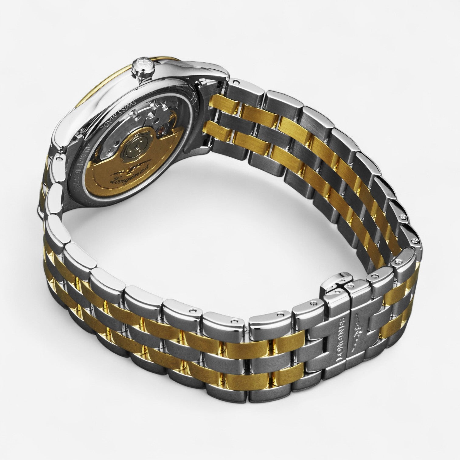 Longines Flagship Stainless Steel & 18K Yellow Gold Diamond Automatic Men’s Watch L4.774.3.27.7