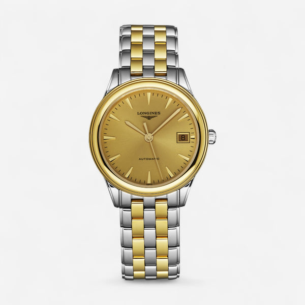 Longines Flagship Stainless Steel & 18K Yellow Gold Automatic Men’s Watch L4.774.3.32.7
