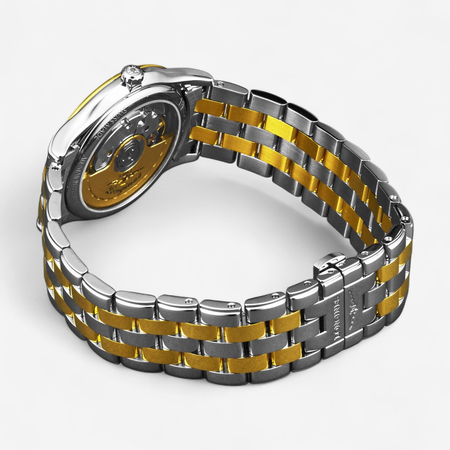 Longines Flagship Stainless Steel & 18K Yellow Gold Diamond Automatic Men’s Watch L4.774.3.37.7