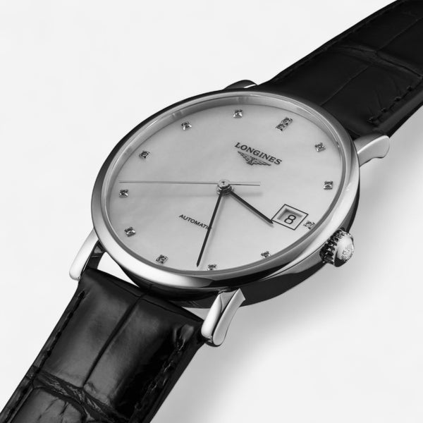 Longines Elegant Stainless Steel Diamond Automatic Ladies Watch L4.809.4.87.2