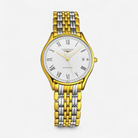 Longines Lyre Stainless Steel & 18K Yellow Gold Automatic Men’s Watch L4.860.2.11.7