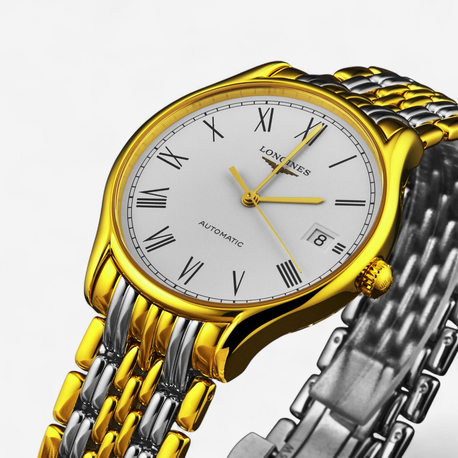 Longines Lyre Stainless Steel & 18K Yellow Gold Automatic Men’s Watch L4.860.2.11.7