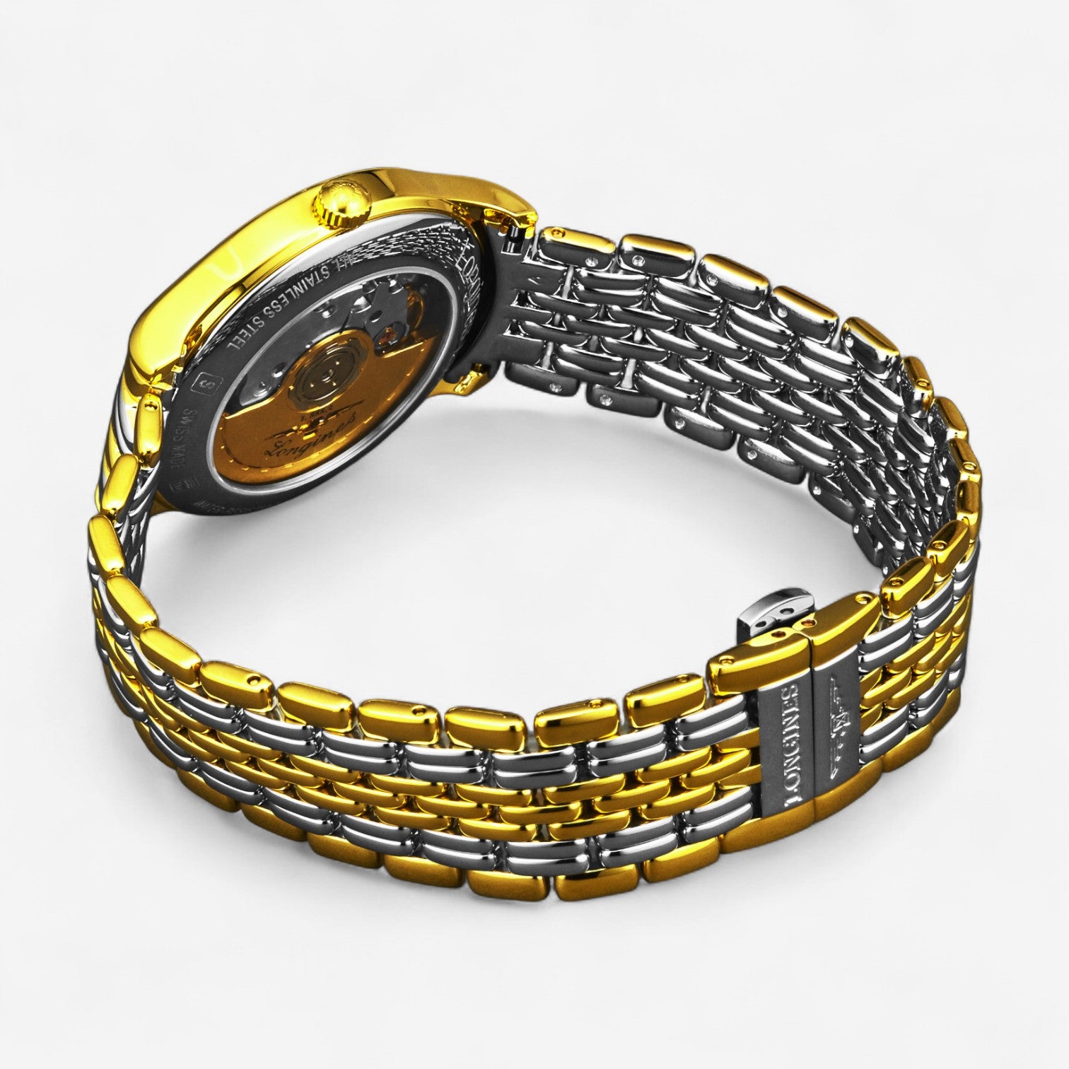 Longines Lyre Stainless Steel & 18K Yellow Gold Automatic Men’s Watch L4.860.2.11.7