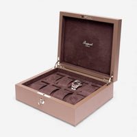 Rapport London Vantage Earth Leather Eight Watch Box L436