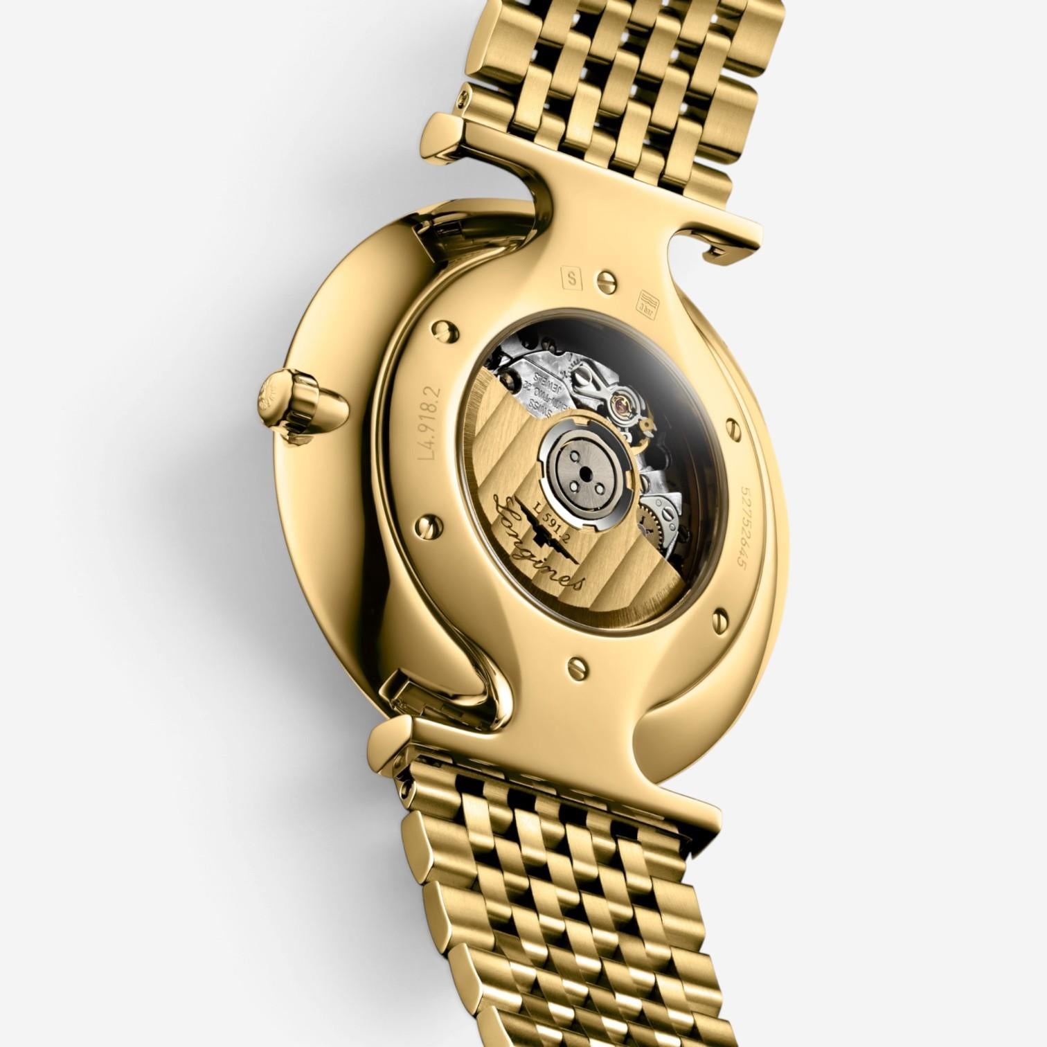 Longines La Grande Classique 18K Yellow Gold PVD Automatic Unisex Watch L4918211
