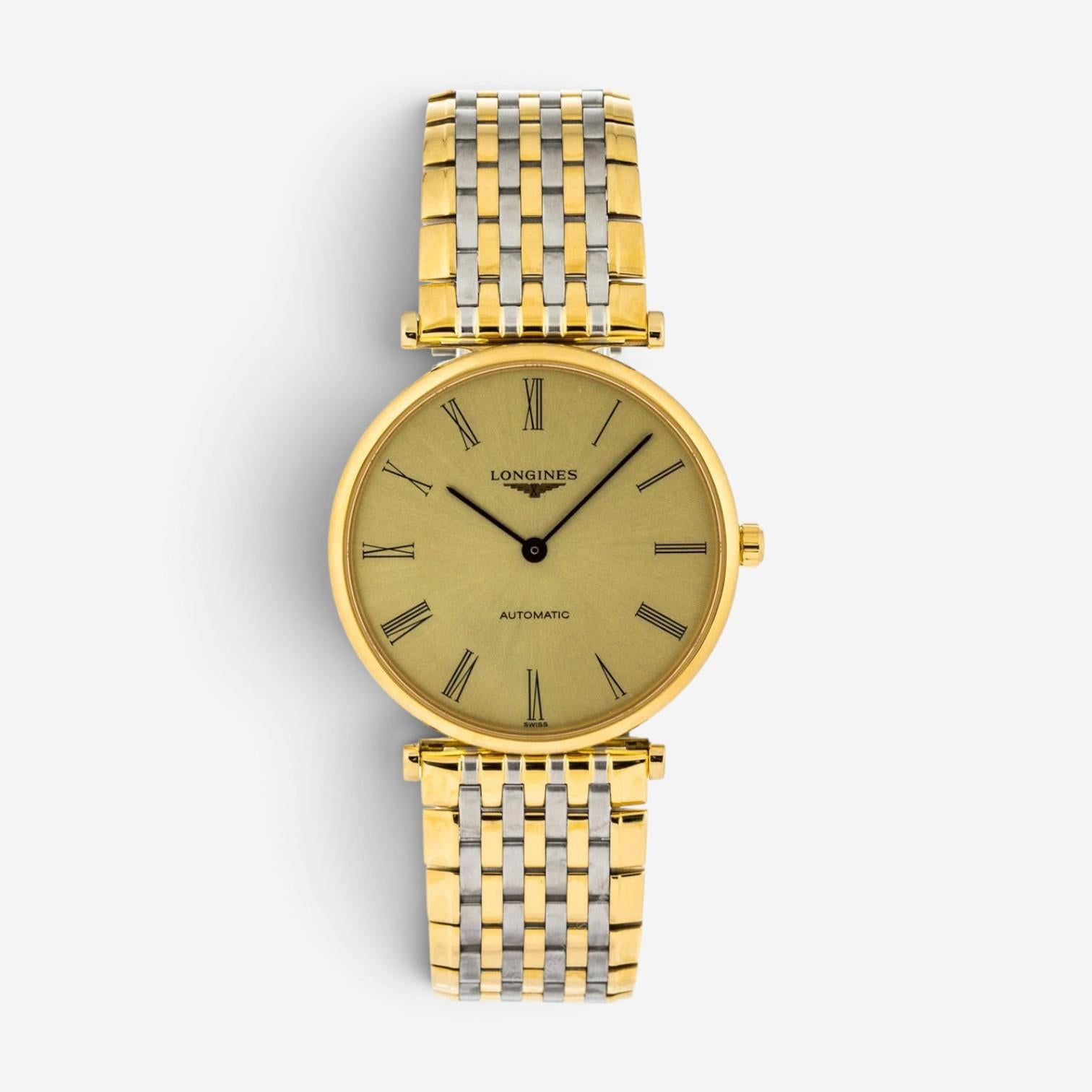 Longines La Grande Classique 18K Yellow Gold PVD Automatic Ladies Watch L4908231