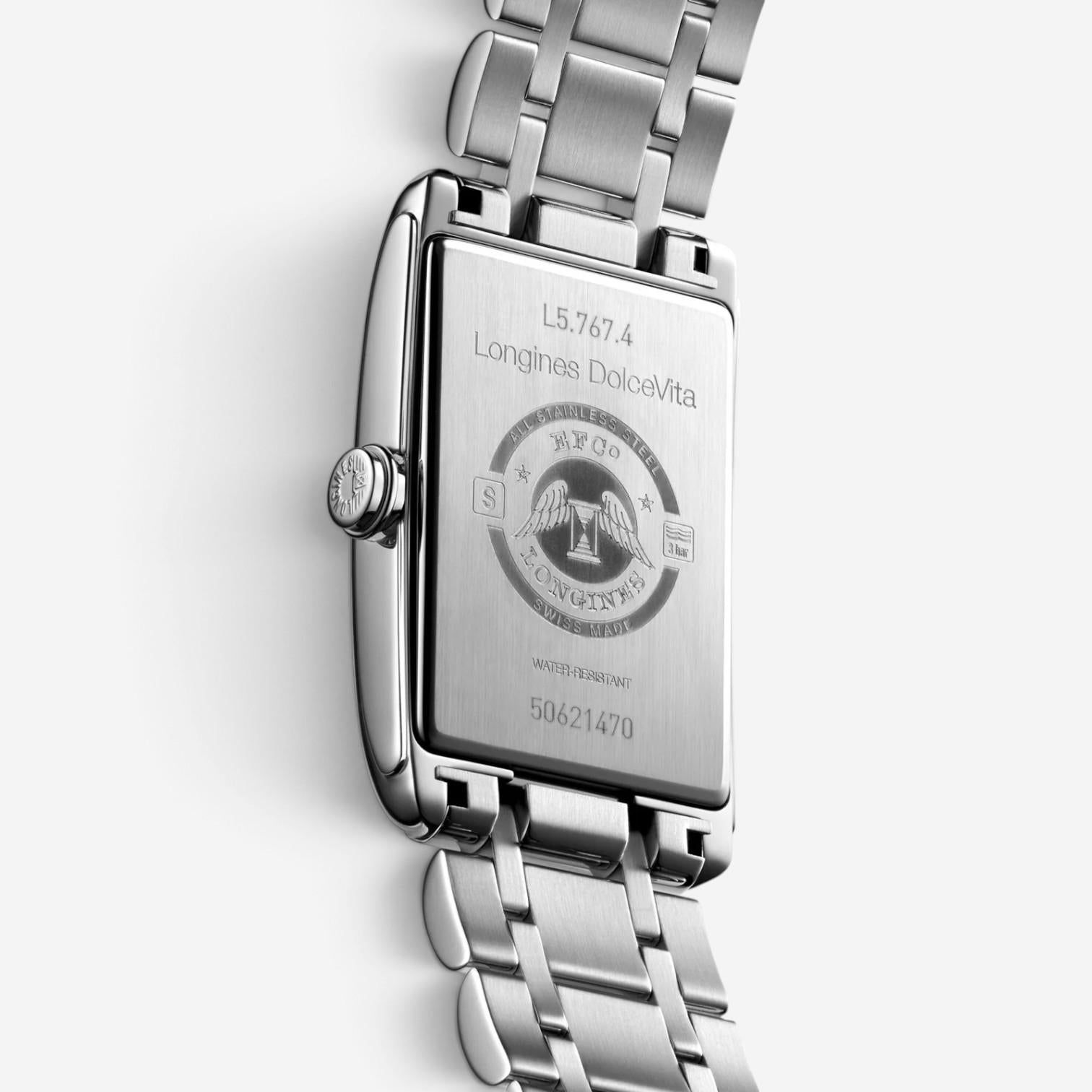 Longines DolceVita Stainless Steel Automatic Ladies Watch L5.767.4.73.6