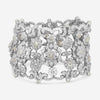 Diana M. Jewels 18K White Gold Diamond Flower Bracelet LB597-15
