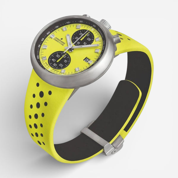 Junghans 1972 Competition FIS Lemon Chronograph Stainless Steel Limited Edition Automatic Men's Watch 27/4305.00