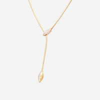 Mattia Cielo Ghiaccio 18K Rose Gold Diamond Lariat Necklace LJWG226