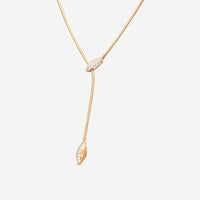 Mattia Cielo Ghiaccio 18K Rose Gold Diamond Lariat Necklace LJWG226