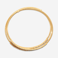 Mattia Cielo Rugiada Pave 18K Rose Gold & Titanium Champagne Diamond Wrap Bracelet LJWR194-BM