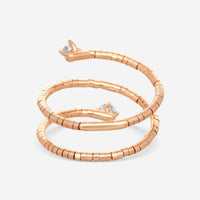 Mattia Cielo Rugiada Diamanti 18K Rose Gold & Titanium Diamond Wrap Ring LJWR299-PM