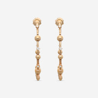 Mattia Cielo Rugiada Gocce 18K Rose Gold & Titanium Diamond Hoop Earrings LJWR303-P