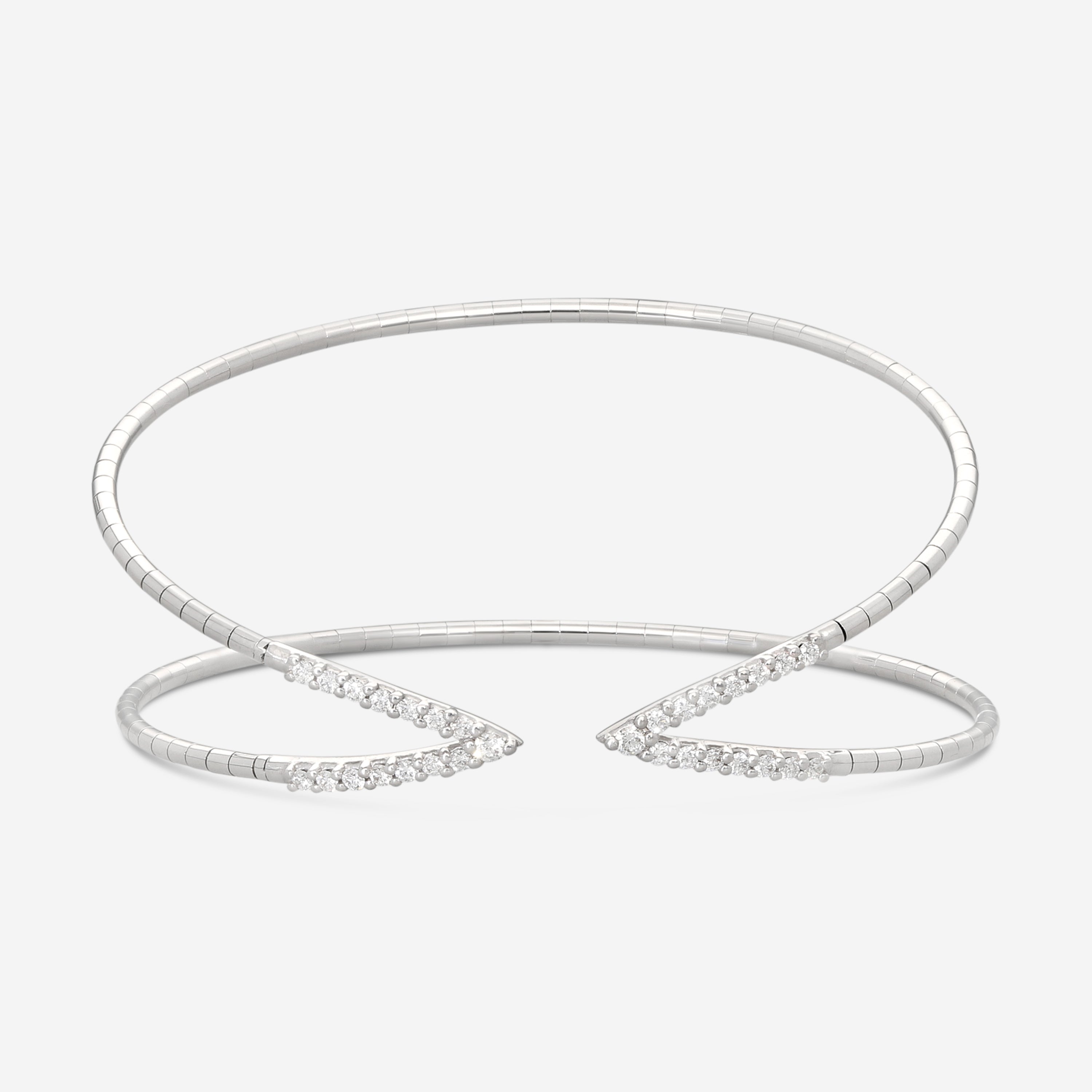 Mattia Cielo Rugiada Tennis 18K White Gold & Titanium Diamond Bracelet LJWR306-WS