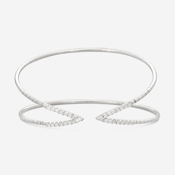 Mattia Cielo Rugiada Tennis 18K White Gold & Titanium Diamond Bracelet LJWR306-WS
