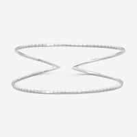 Mattia Cielo Rugiada Tennis 18K White Gold & Titanium Diamond Bracelet LJWR306-WS