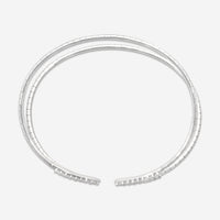 Mattia Cielo Rugiada Tennis 18K White Gold & Titanium Diamond Bracelet LJWR306-WS