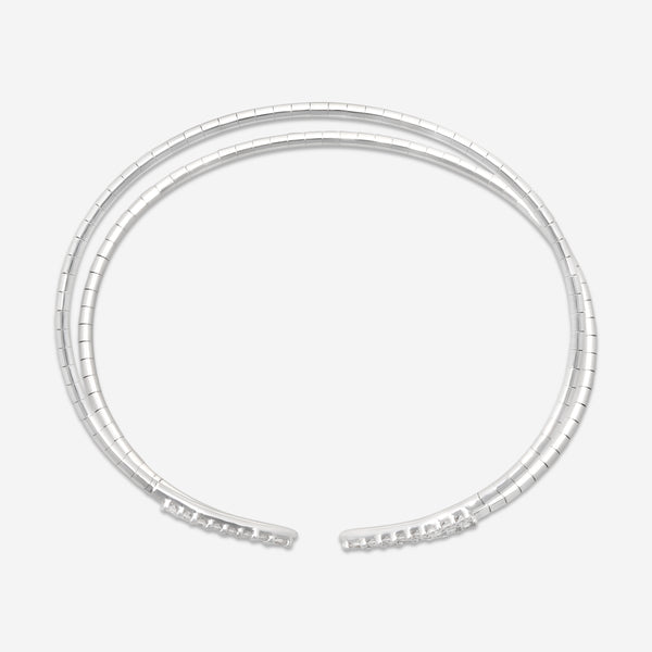 Mattia Cielo Rugiada Tennis 18K White Gold & Titanium Diamond Bracelet LJWR306-WS