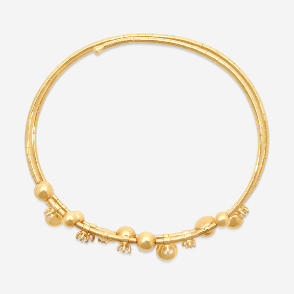 Mattia Cielo Rugiada Gocce 18K Rose Gold & Titanium Diamond Wrap Bracelet LJWR309-PM