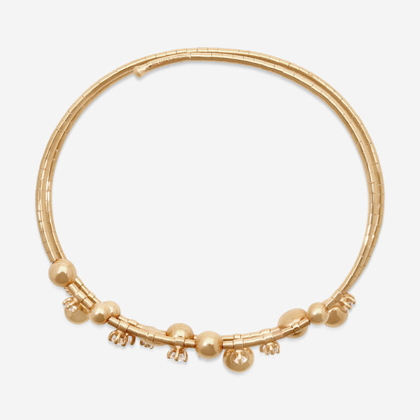 Mattia Cielo Rugiada Gocce 18K Rose Gold & Titanium Diamond Wrap Bracelet LJWR309-PM