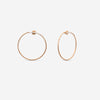 Mattia Cielo Rugiada Tennis 18K Rose Gold & Titanium Diamond Hoop Earrings LJWR318-P