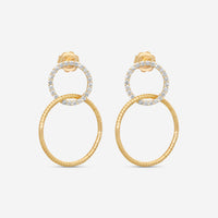 Mattia Cielo Rugiada Tennis 18K Rose Gold & Titanium Diamond Drop Earrings LJWR319-P