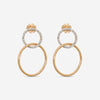 Mattia Cielo Rugiada Tennis 18K Rose Gold & Titanium Diamond Drop Earrings LJWR319-P