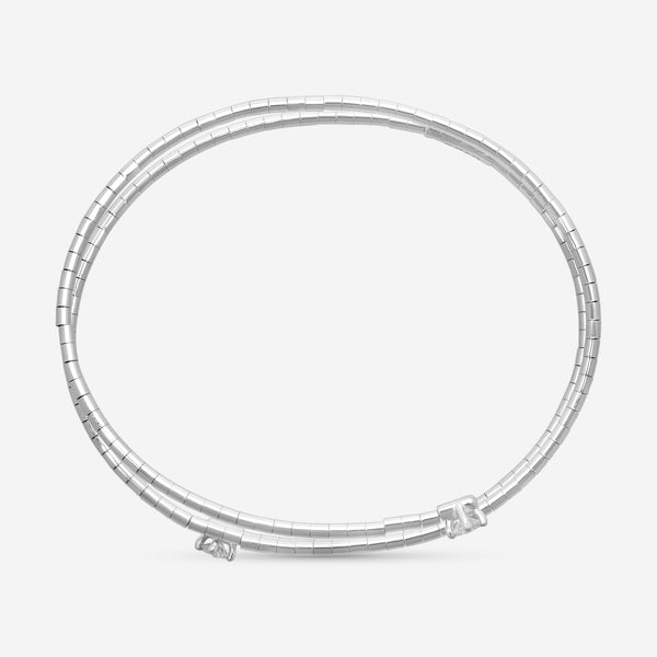Mattia Cielo Rugiada Diamanti 18K White Gold & Titanium Diamond Wrap Bracelet LJWR323-WM