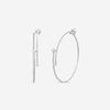 Mattia Cielo Rugiada Diamanti 18K White Gold & Titanium Diamond Hoop Earrings LJWR326-W